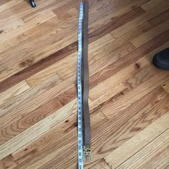 Vintage Designer Leather Classic accessory Gold buckle waist belt chocolate 🍫 - Picture 13 of 15